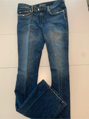 Vintage Y2K Marciano Gold Studded Jeans Long